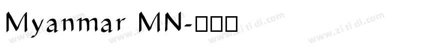 Myanmar MN字体转换
